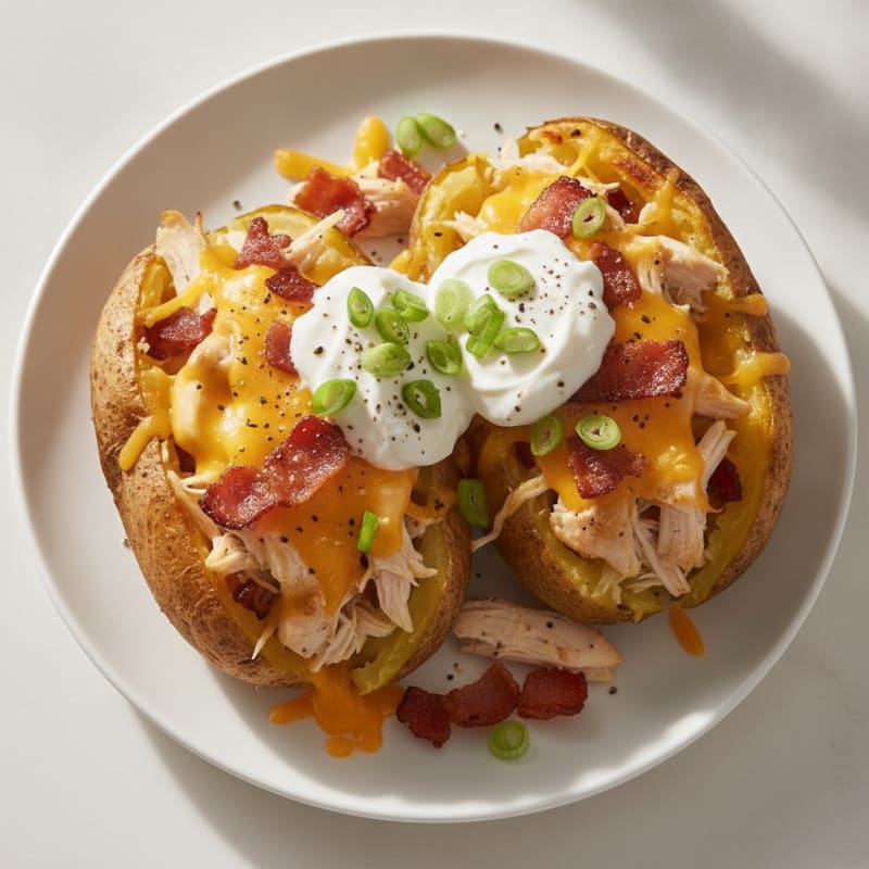 Bacon Cheddar Stuffed Potatoes