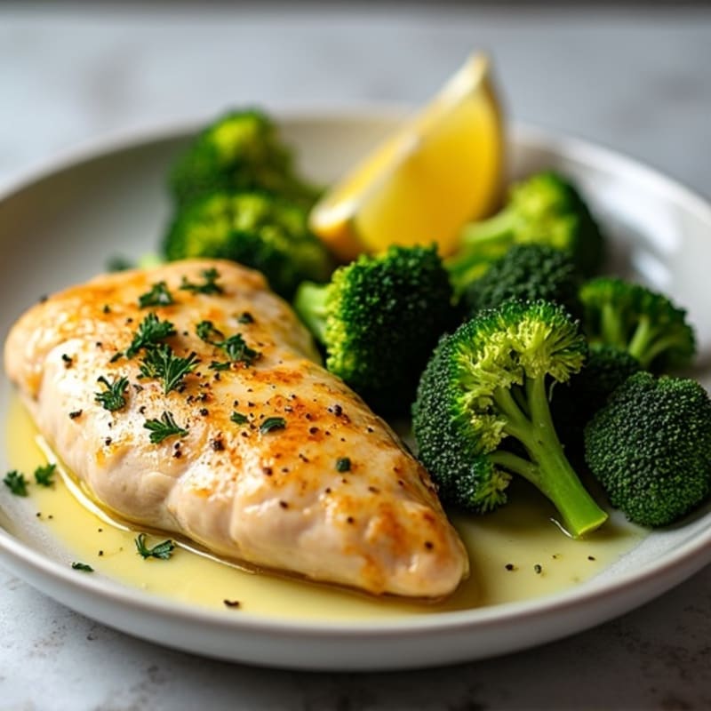 Sheet Pan Lemon Herb Chicken with Roasted Broccoli