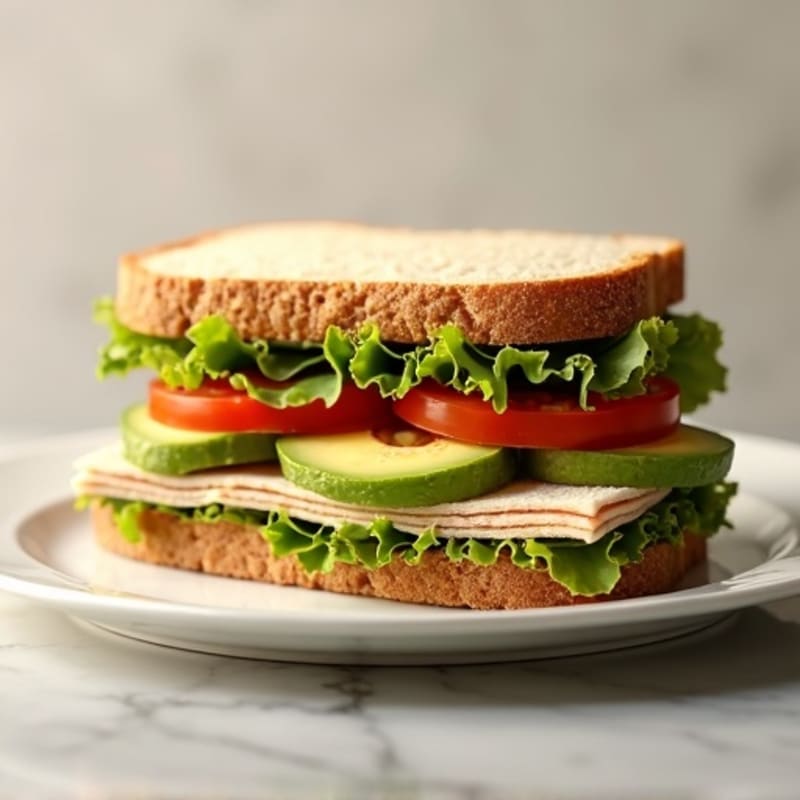 Healthy Turkey Club Sandwich