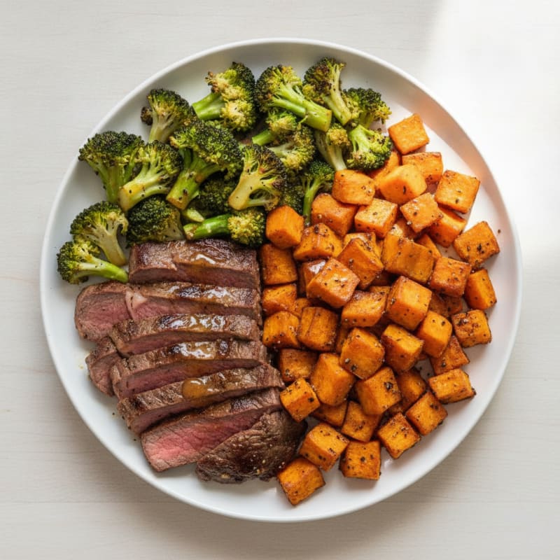 Sheet Pan Steak and Sweet Potatoes