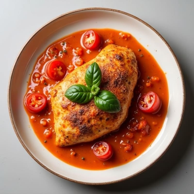 Spiced Chicken with Creamy Tomato Sauce