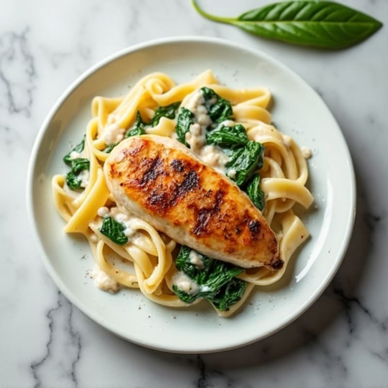 Healthy Creamy Chicken Alfredo