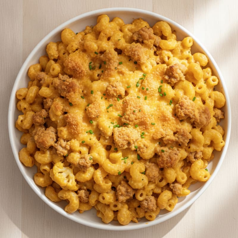 High-Protein Baked Macaroni and Cheese