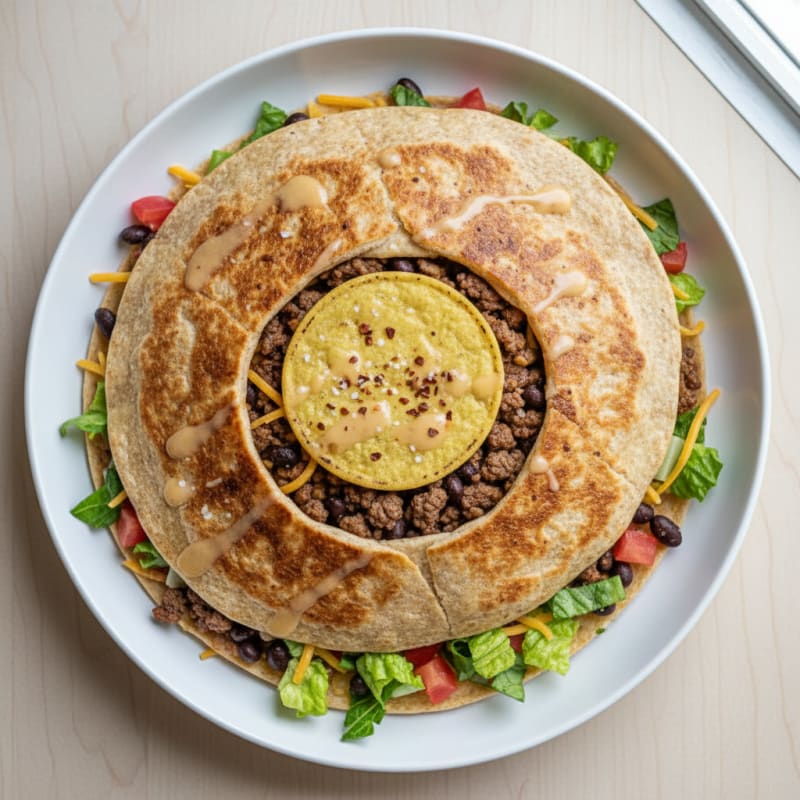 Crispy Beef and Bean Crunchwrap