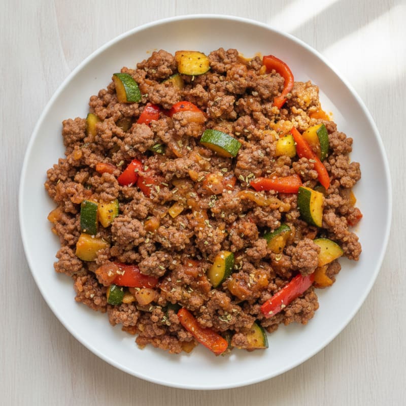 Hearty Ground Beef and Vegetable Skillet