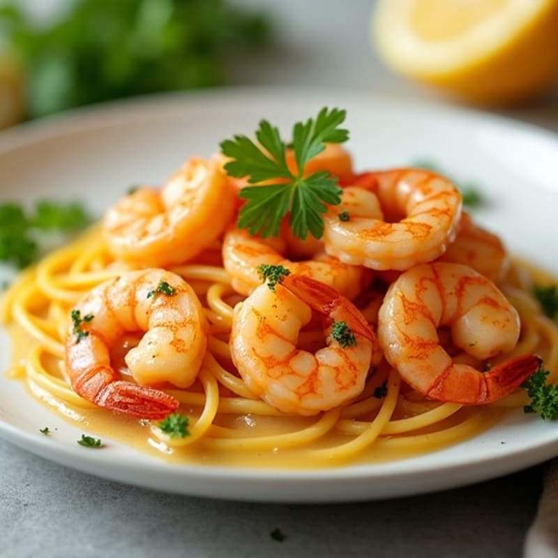 Pan-Seared Garlic Butter Shrimp with Fresh Parsley