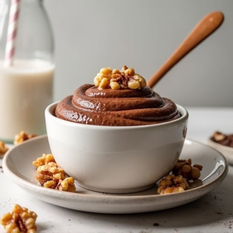 Silky Chocolate Protein Pudding with Greek Yogurt