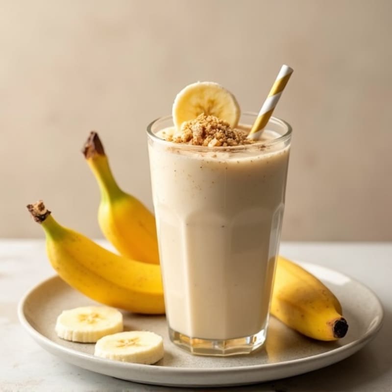 Creamy Peanut Butter Banana Protein Smoothie