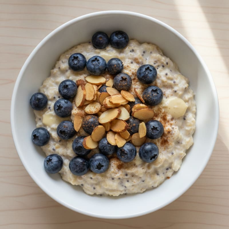 Berry-Almond Overnight Oats