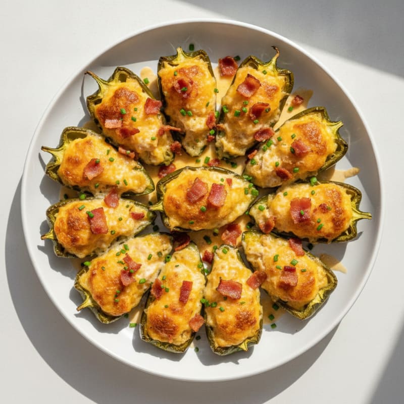 Baked Jalapeño Poppers with Bacon