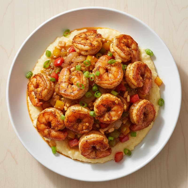 Creamy Cajun Shrimp and Grits