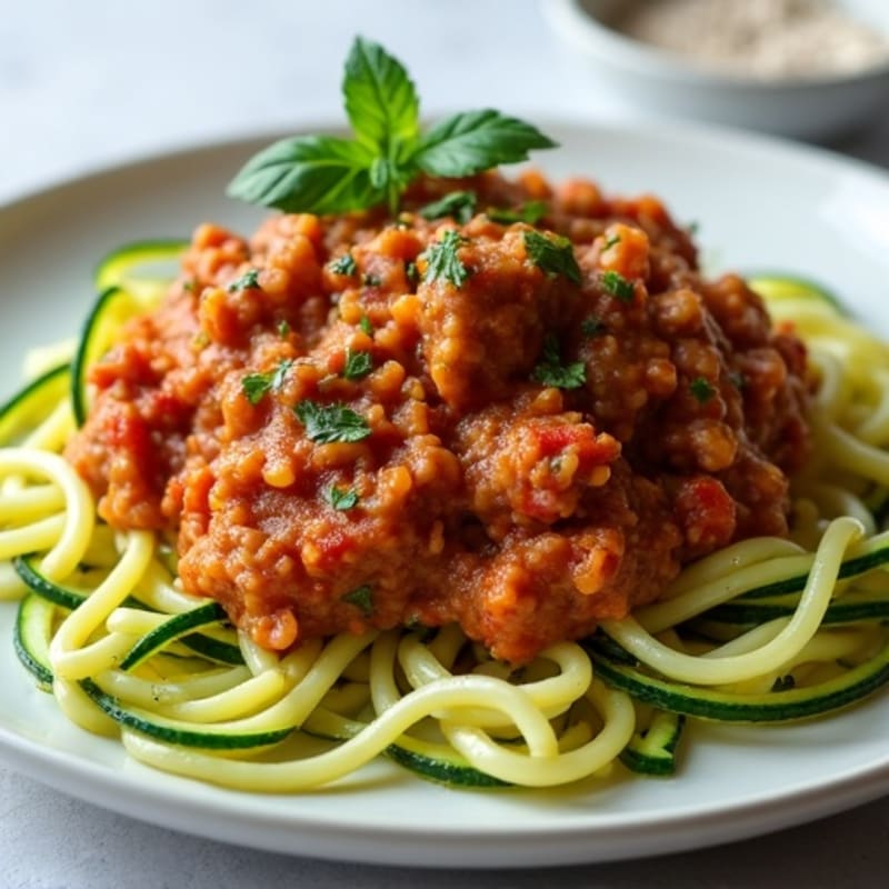 Protein-Packed Turkey Bolognese with Zucchini Noodles