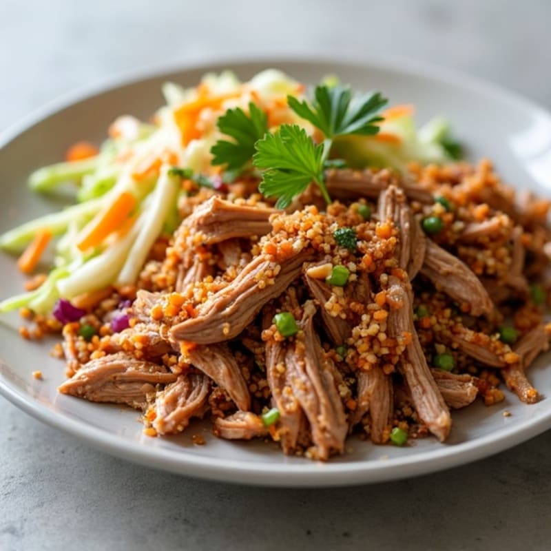 Citrus-Garlic Pulled Pork with Fresh Slaw