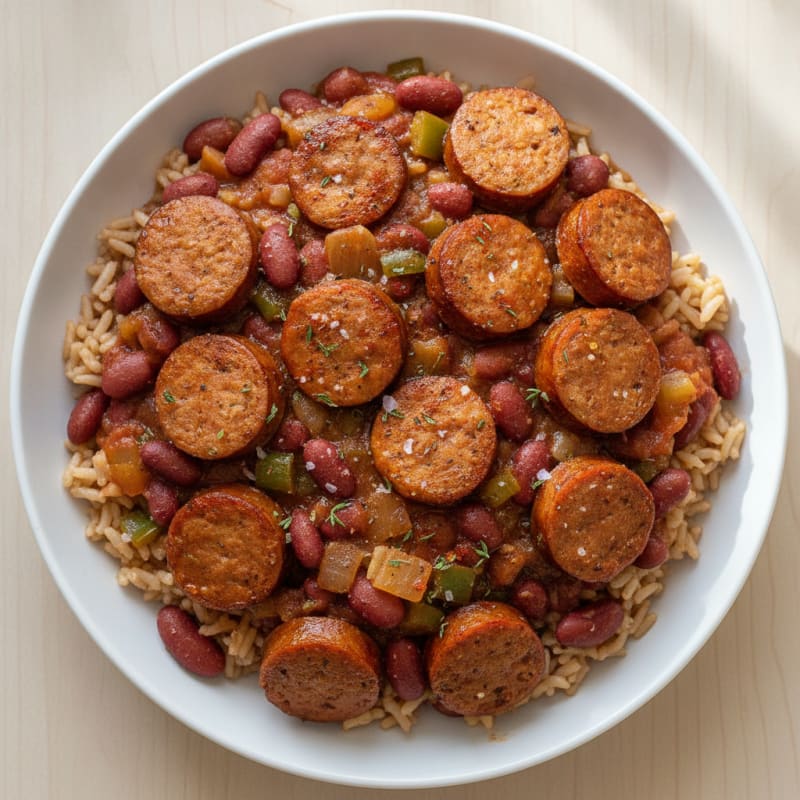Turkey Sausage Red Beans and Rice