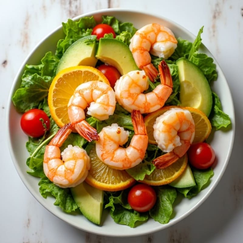 Fresh Citrus Shrimp and Creamy Avocado Salad