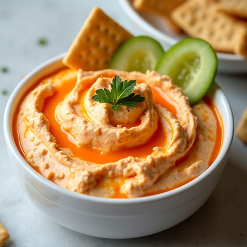 Creamy Greek Yogurt Buffalo Chicken Dip