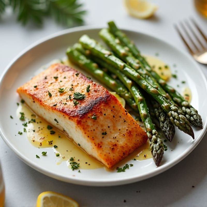 Cajun Blackened Catfish with Roasted Asparagus