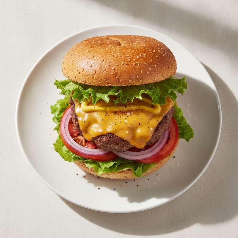Classic Beef Burger with Cheddar