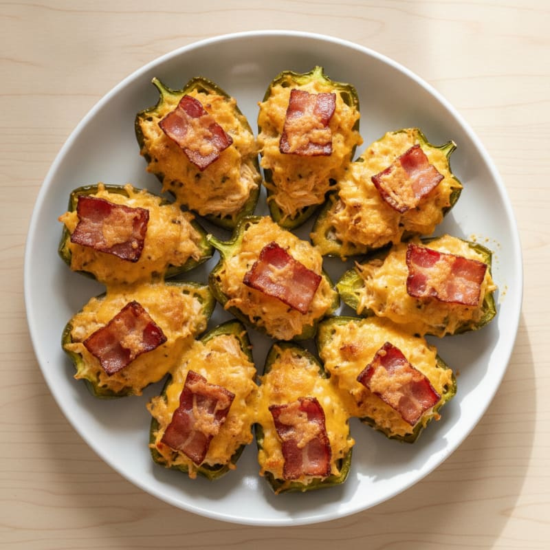 Baked Jalapeno Poppers with Bacon