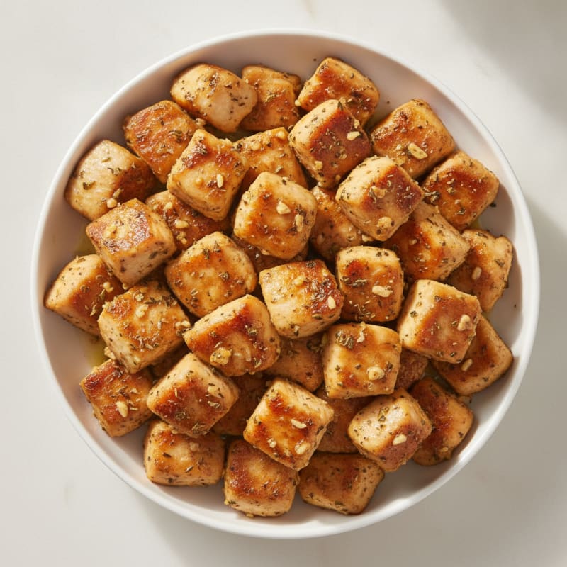 Garlic Herb Diced Chicken