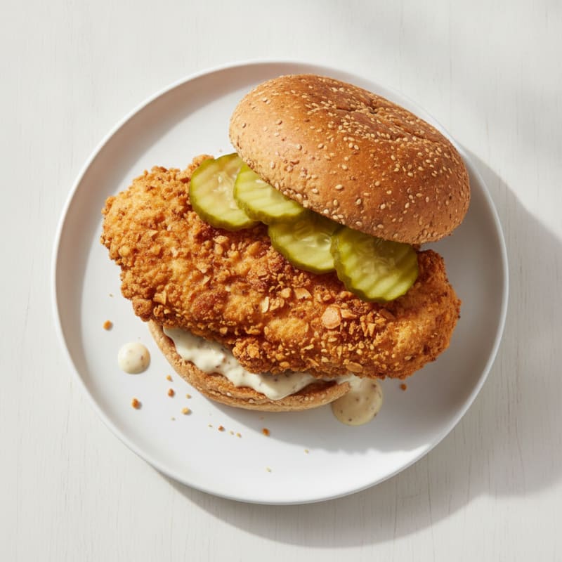 Buttermilk Fried Chicken Sandwich with Pickles