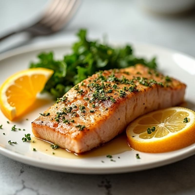 Herb-Crusted Seared Tuna with Citrus Glaze