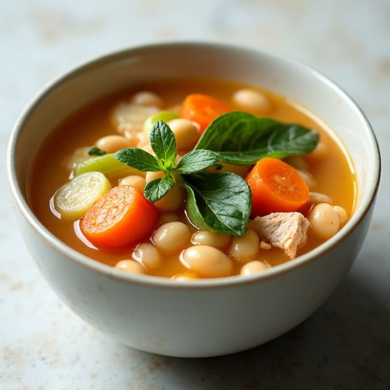 Hearty White Bean Chicken Vegetable Soup