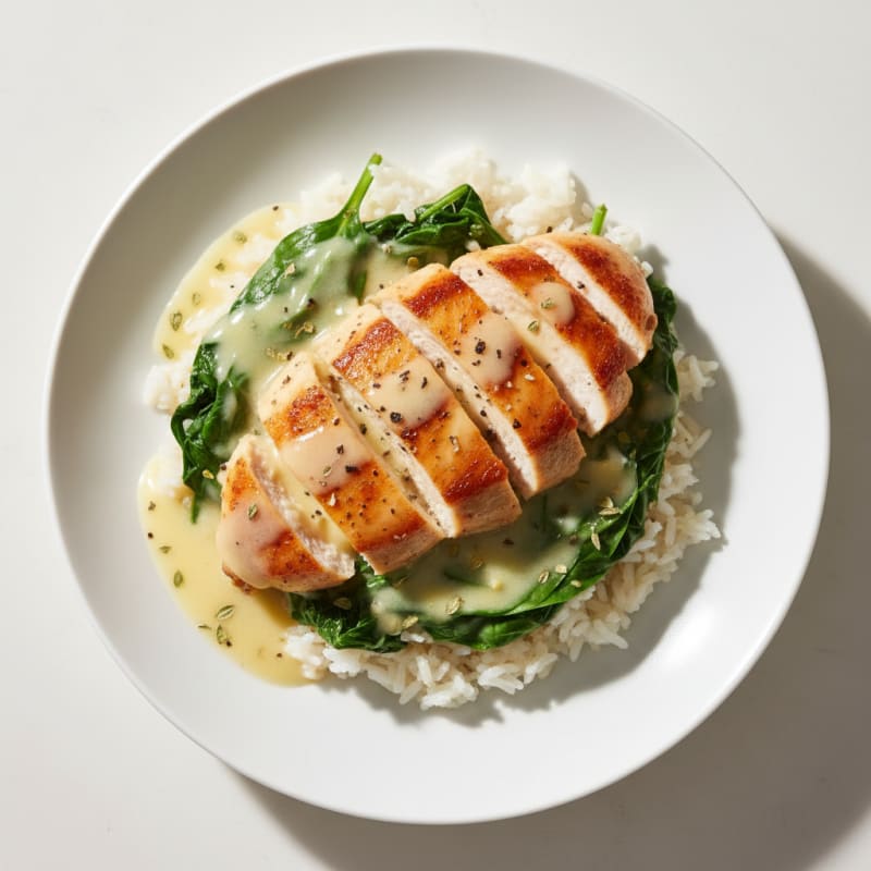 Creamy Lemon Herb Chicken and Rice