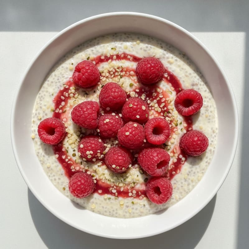 Berry Chia Seed Protein Pudding