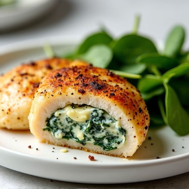 Creamy Spinach Artichoke Stuffed Chicken Breasts