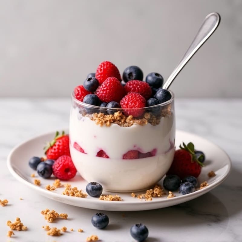 Creamy Greek Yogurt Protein Parfait with Mixed Berries