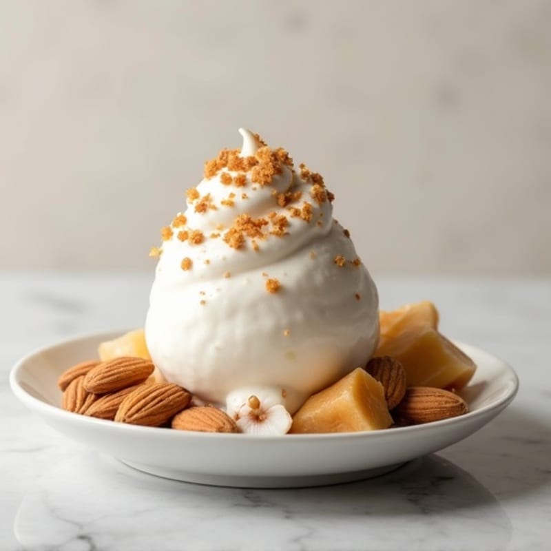 Silky Protein Greek Yogurt Mousse with Whey and Almond Butter