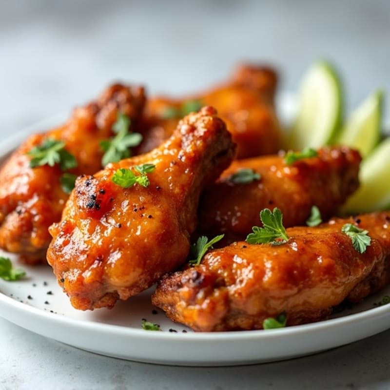 Crispy Baked Honey Garlic Chicken Wings