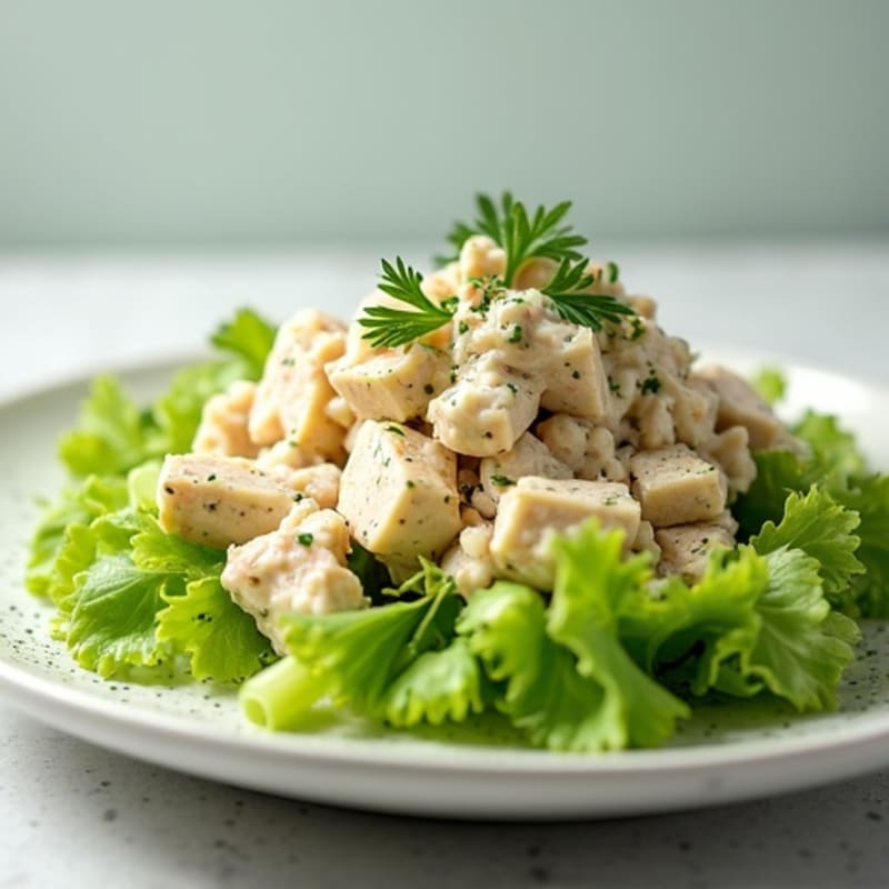 Creamy Tuna Salad with Fresh Herbs and Crunchy Celery