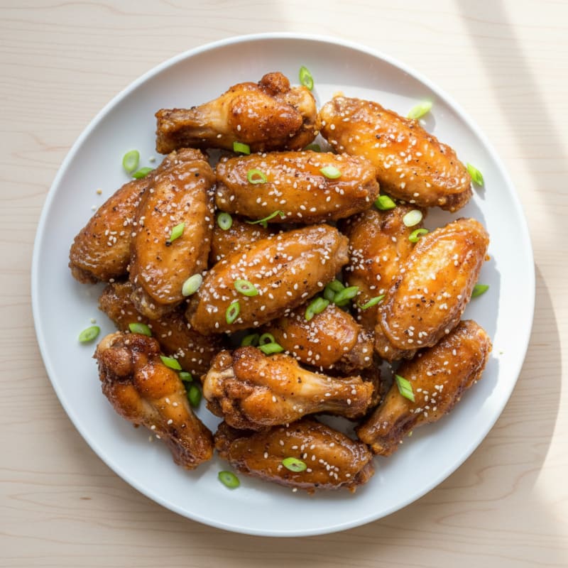 Crispy Honey-Glazed Chicken Wings