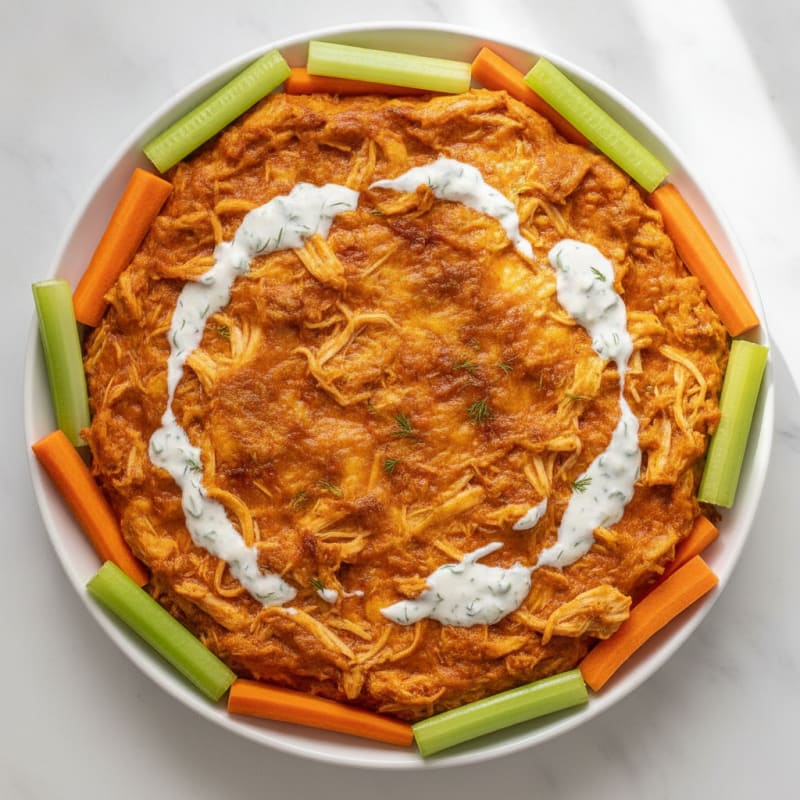 Buffalo Chicken Dip with Creamy Ranch