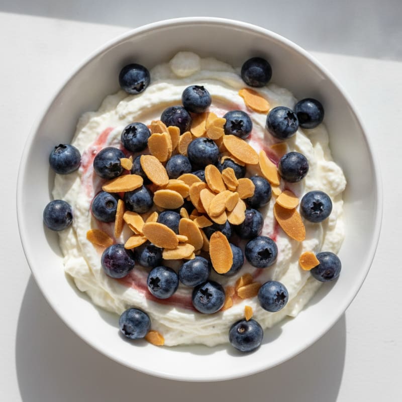 Creamy Greek Yogurt Protein Pudding with Berries