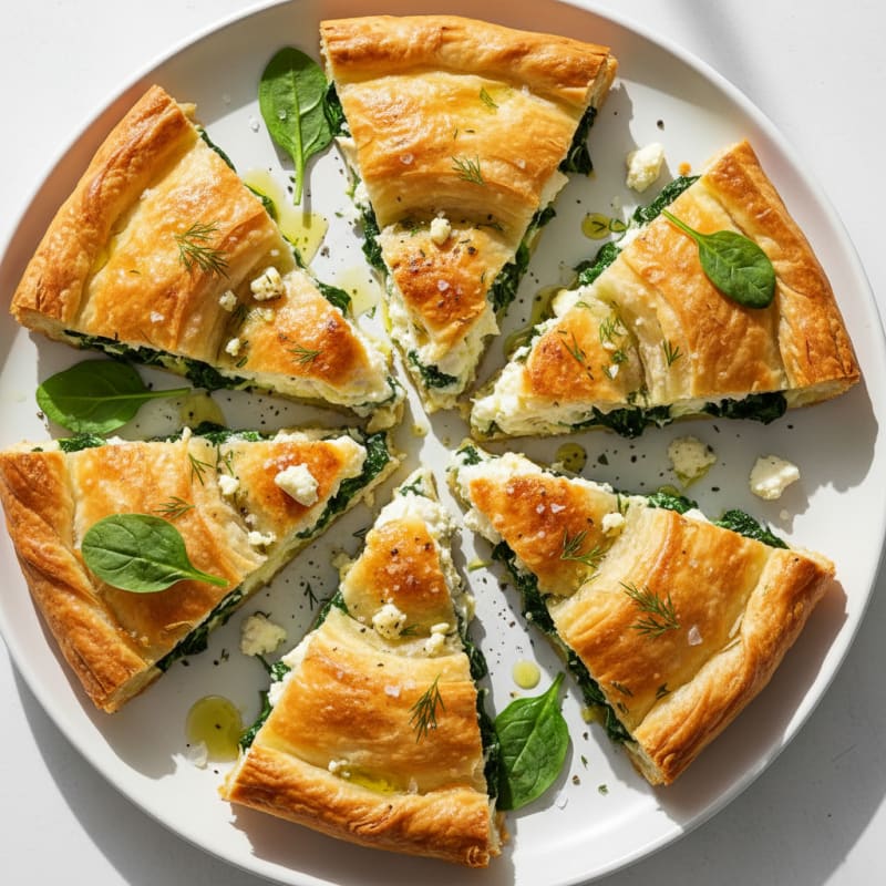 Spinach Feta Phyllo Pie
