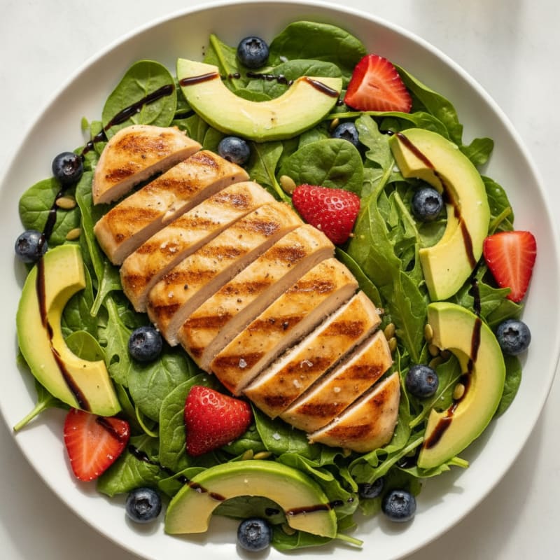 Grilled Chicken and Berry Summer Salad