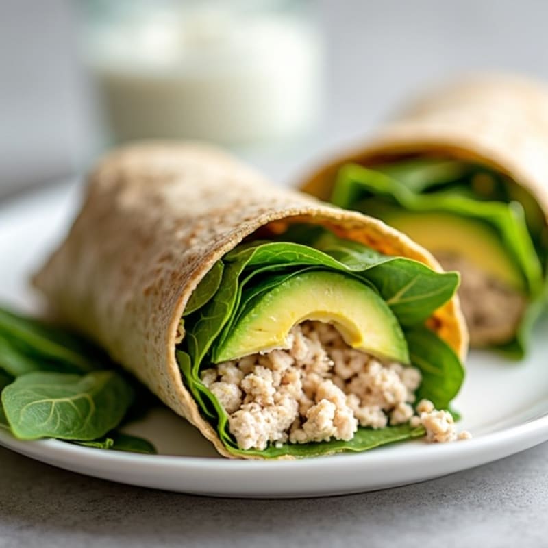Creamy Tuna Avocado Wraps