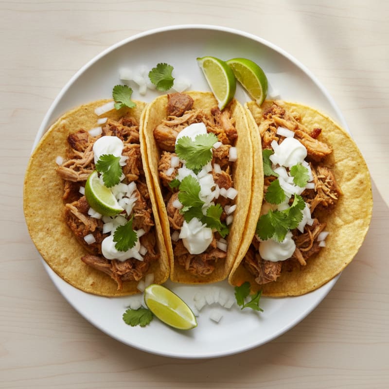 Slow-Cooked Pork Carnitas Tacos