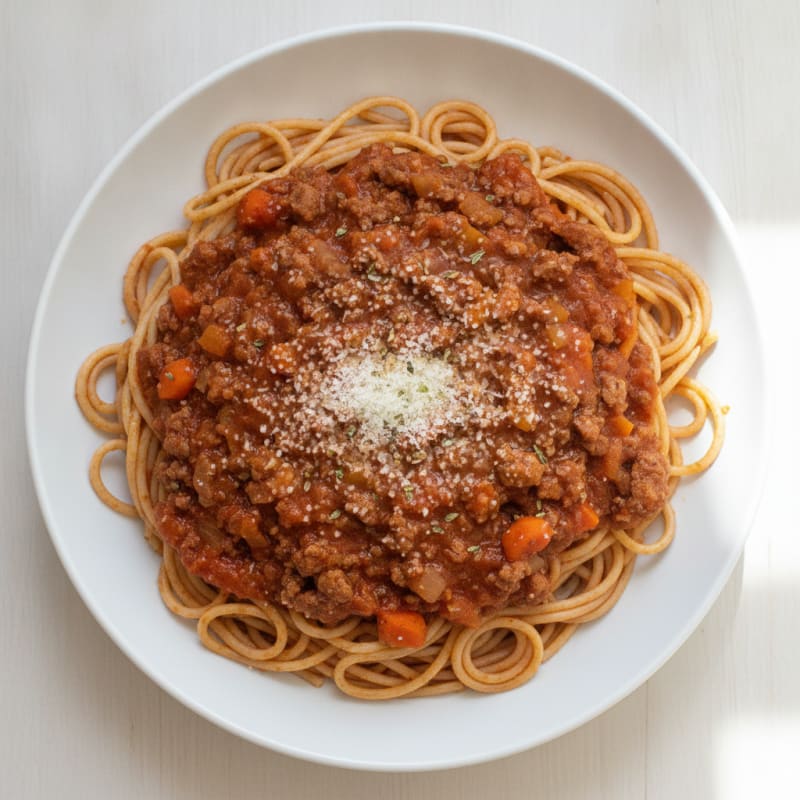 Classic Beef Bolognese with Spaghetti