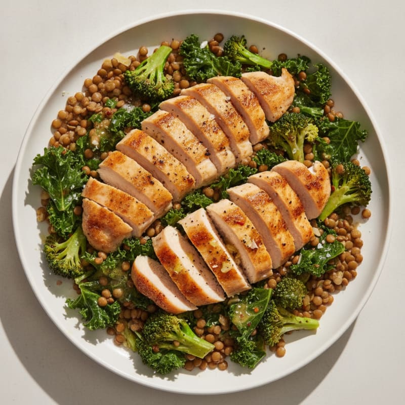 Lentil and Vegetable Fiber Power Bowl