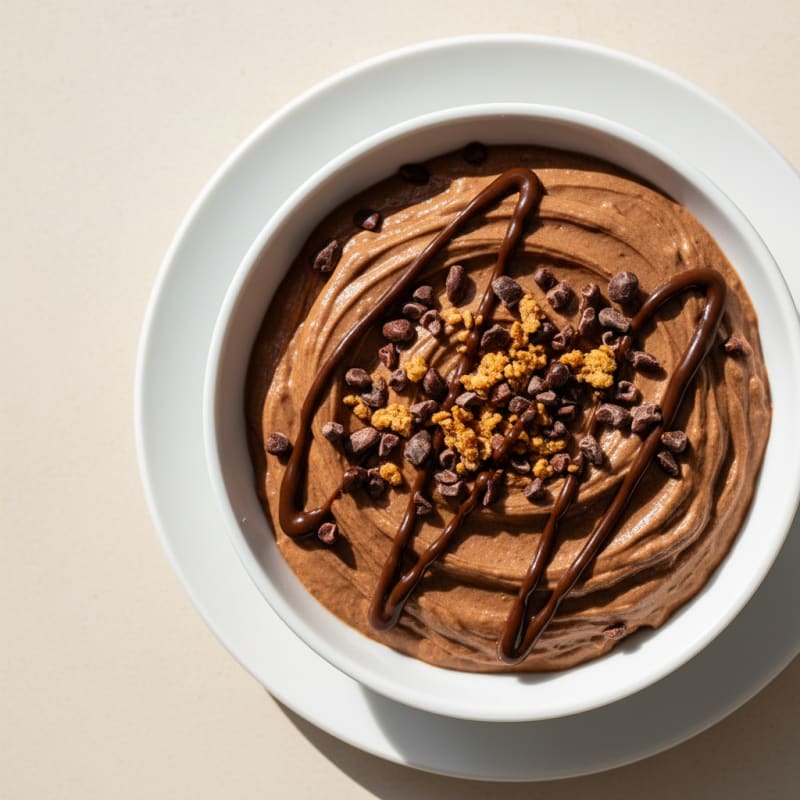 Silky Chocolate Protein Pudding with Greek Yogurt