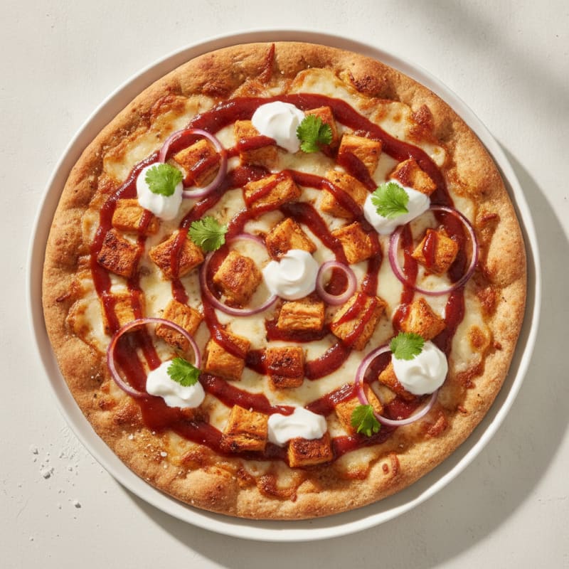 High-Protein BBQ Chicken Pizza