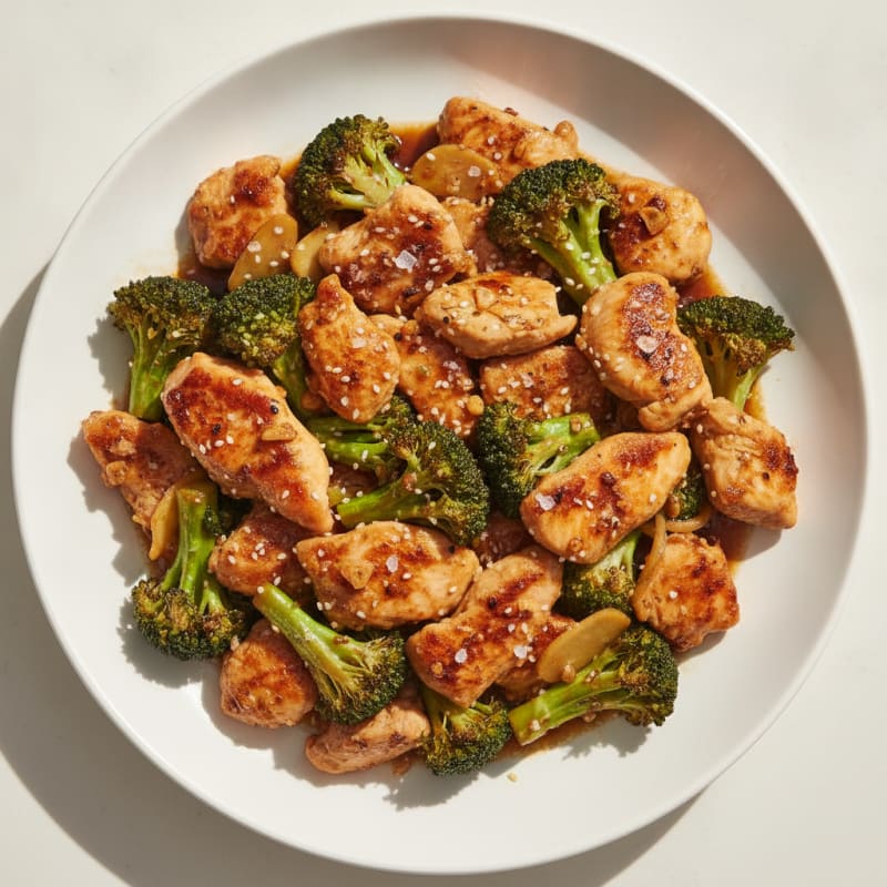 Garlic Chicken and Broccoli Stir-Fry