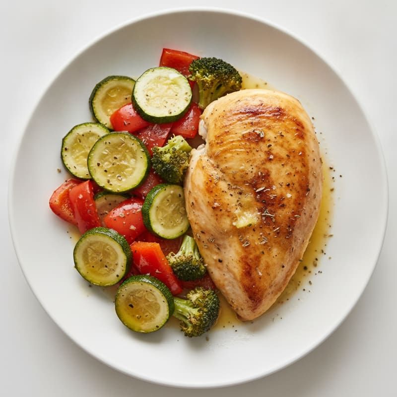 Herb-Roasted Chicken and Vegetable Medley