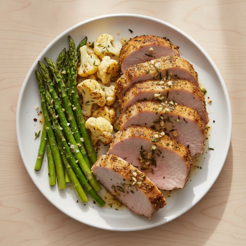 Garlic Herb Roasted Pork Loin