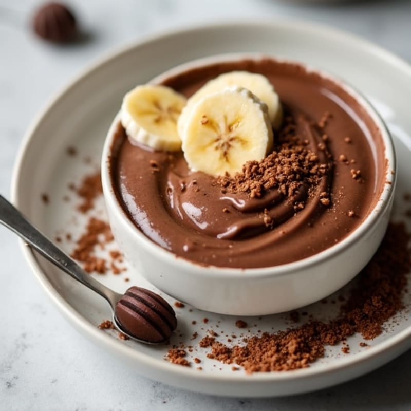 Silky Chocolate Protein Pudding with Greek Yogurt