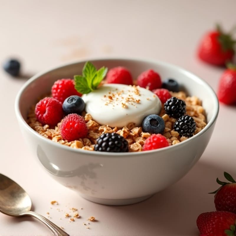 Nutrient-Rich Cinnamon Berry Oatmeal